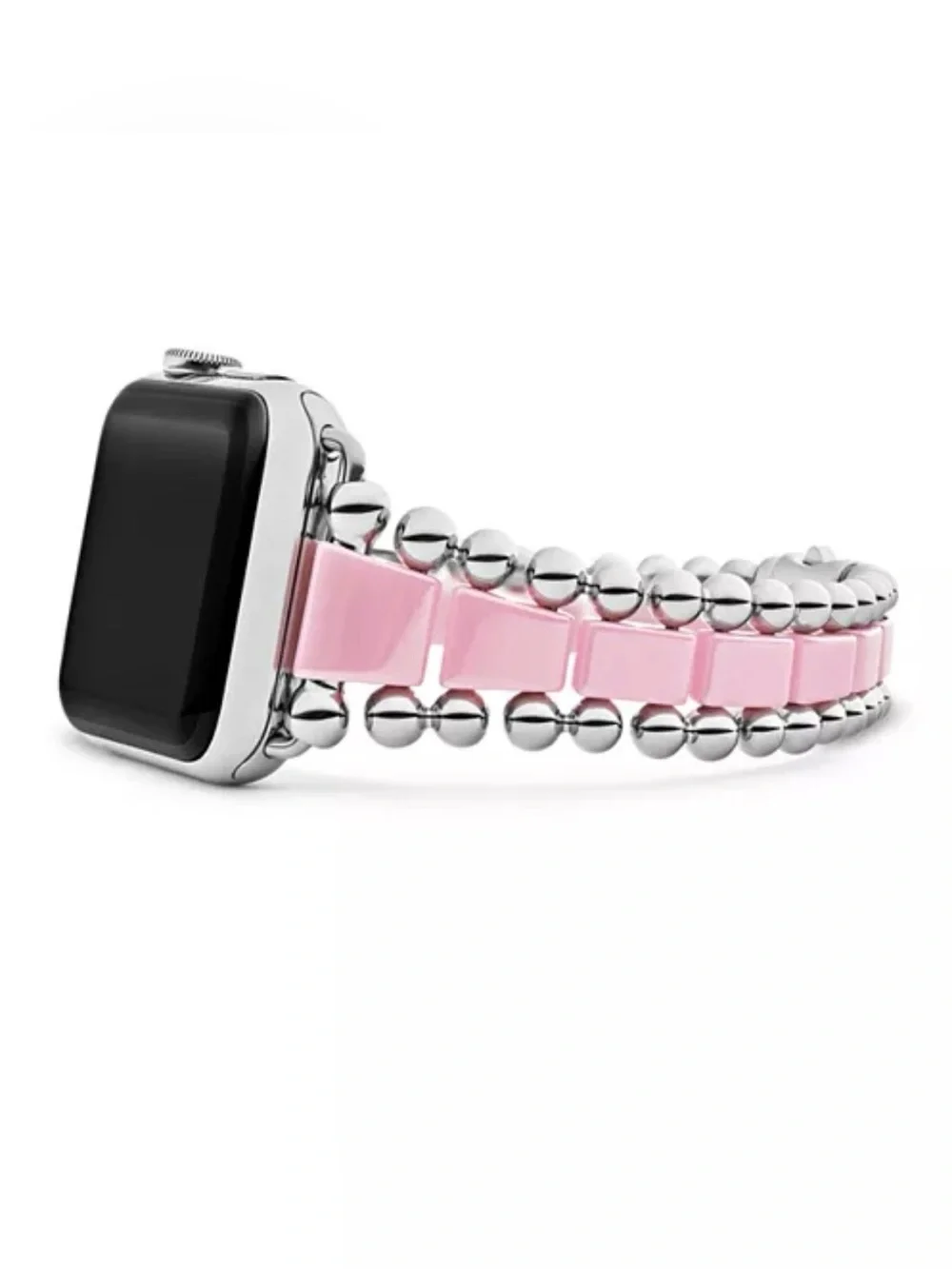 Lagos Smart Caviar Pink Ceramic Apple™ Watch Bracelet, 42-44mm